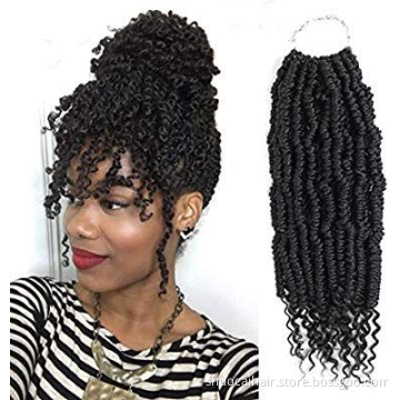 Bomb Twist Crochet Hair 14 Inch Spring Twist Crochet Braids Pre-looped Mini Passion Twist Braiding Hair Senegalese